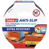 TESA Klebeband Schwarz 5 m Anti-Rutsch