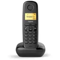Gigaset A170, DECT-Telefon, Kabelloses Mobilteil, 50 Eintragungen, Schwarz