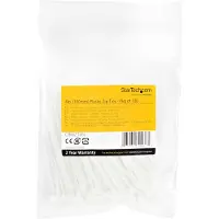StarTech.com 10cm(4") Cable Ties, 2mm(1/16") wide, 22mm(7/8") Bundle Diameter, 8kg(18lb) Tens