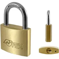 Hilcar Ferrestock Fskcan160 Vorhängeschloss Aus Messing 60 Mm Golden Golden One Size