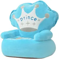 vidaXL Plüsch-Kindersessel Prinz Blau