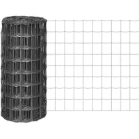 vidaXL Eurozaun Stahl 25 x 0,8 m Grau