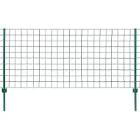 vidaXL Metallzaun Stahl 20 x 1,5 m Grün