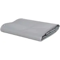 vidaXL Abdeckplane 650 g/m² 4x8 m Grau
