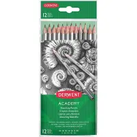Derwent Academy skitseblyant 5H-6B med 12 stk. ass. størrelser - (12 stk.)