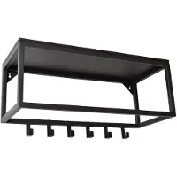 Loft42 | Garderobe Bo Schwarz Metall 30x25x70 cm | NADUVI