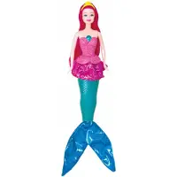 Merkloos Meerjungfrauenpuppe Prinzessin 2-in-1 Modepuppe blau Kunststoff Spielzeug