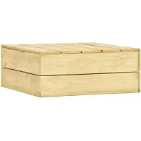 vidaXL Gartentisch 75x75x31 cm Kiefernholz Imprägniert