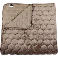 Unique living Bettüberwurf Peggy 170x220cm Taupe