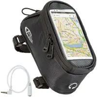 TecTake Fahrradtasche mit Rahmenbefestigung Zusätzliche Spannseil-Sicherung