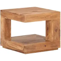 vidaXL Couchtisch 45x45x40 cm Massivholz Akazie