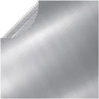 vidaXL Poolabdeckung Silbern 488 cm PE