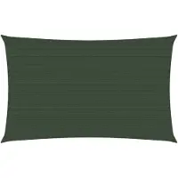 vidaXL Sonnensegel 160 g/m² Dunkelgrün 3,5x5 m HDPE