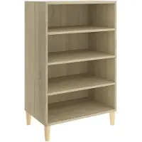 vidaXL Sideboard Sonoma-Eiche 57x35x90 cm Holzwerkstoff
