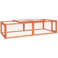 vidaXL Kaninchenstall 183x90x46,5 cm Massivholz Tanne
