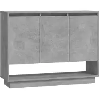 vidaXL Sideboard Betongrau 97x31x75 cm Holzwerkstoff