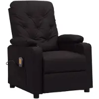 vidaXL Massagesessel Schwarz Kunstleder