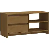 vidaXL TV-Schrank Honigbraun 80x31x39 cm Massivholz Kiefer
