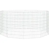 vidaXL Freilaufgehege 10-teilig 54x80 cm Verzinktes Eisen