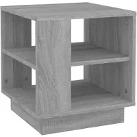 vidaXL Couchtisch Grau Sonoma 40x40x43 cm Holzwerkstoff