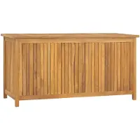 vidaXL Gartenbox 114x50x58 cm Massivholz Teak