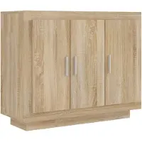 vidaXL Sideboard Sonoma-Eiche 92x35x75 cm Holzwerkstoff