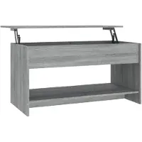 vidaXL Couchtisch Grau Sonoma 102x50x52,5 cm Holzwerkstoff