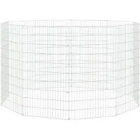 vidaXL Freilaufgehege 10-teilig 54x100 cm Verzinktes Eisen