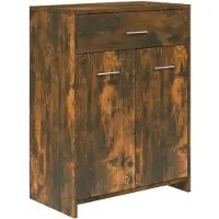 vidaXL Badezimmerschrank Räuchereiche 60x33x80 cm Holzwerkstoff
