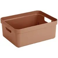 Sunware Sigma Home Aufbewahrungsbox - Kunststoff - 24 Liter - terra - Aufbewahrungsboxen/Behalter