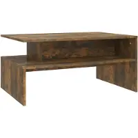 vidaXL Couchtisch Räuchereiche 90x60x42,5 cm Holzwerkstoff