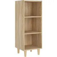 vidaXL Sideboard Sonoma-Eiche 34,5x32,5x90 cm Holzwerkstoff
