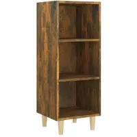 vidaXL Sideboard Räuchereiche 34,5x32,5x90 cm Holzwerkstoff