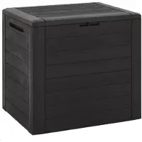 vidaXL Gartentruhe Braun 58,5x46x55 cm Polypropylen