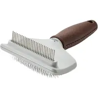 Hunter - Bürste Kombi Zupfen und Kämmen Spa - Hundezubehör Gr M - 20,0 x 11,0 cm braun/grau