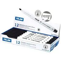 Milan Marker for boards thin black (12 pcs)