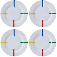 Benetton Flacher Teller 4 Einheiten