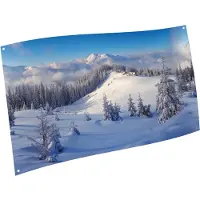 My Village Hintergrund Leinwand Winterwald 150 x 75 cm Weihnachts (mix)