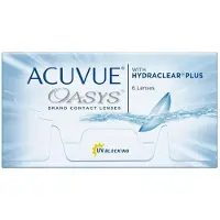 Acuvue Oasys (6er Packung) 14-Tageslinsen (-1.5 dpt & BC 8.8) mit UV-Schutz für trockenere Augen