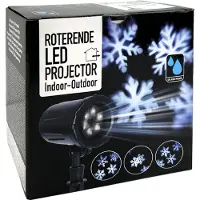 PerfectLED LED Weihnachtsprojektor Schneeflocken Indoor/Outdoor – Tragbarer Lichtprojektor Weihnachtsdeko