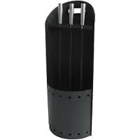 DKD Home Decor Kaminutensilien Schwarz Edelstahl (23 x 16 x 61 cm)