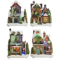 Lumineo 3xaa led weihnachtshaus sortierte modelle 14x9x20cm