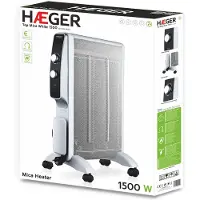 Haeger MH-15W.006A, Mica, IPX0, Drinnen, Flur, Schwarz, Weiß, 1500 W