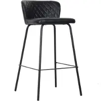 DKD Home Decor Stool 40 x 42,5 x 81,5 cm Black Blue Metal Navy Blue