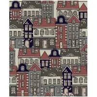 Things Home Trade Town 140x140 Cm Stain-resistant Tablecloth Mehrfarbig