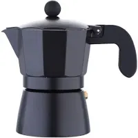 San Ignacio - Florence 3-Tassen-Kaffeemaschine aus schwarzem Aluminium