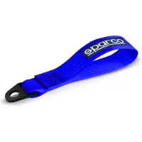 Sparco Abschleppöse TOW STRAP, Blau, 16mm Bohrungsdurchmesser, 2000kg maximale Last