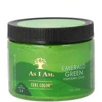 As I Am Curl Color - Smaragdgrün - 6 Unzen - Farb- & Lockengel - Temporäre Farbe - Vegan & Tierversuchsfrei