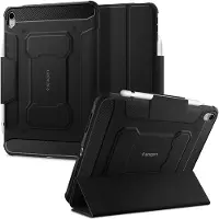 Spigen Rugged Armor Pro Klapphülle für das Apple iPad 11 (2025) 11 Zoll A16 / iPad 10 (2022) 10.9 Zoll - Schwarz