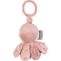 Nattou Aktivitätsspielzeug - Krake - 14x9 cm - Dusty Pink - - One Size - Motorikspielzeug
